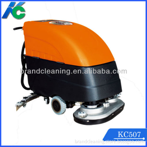Double brush commercial floor scrubbers